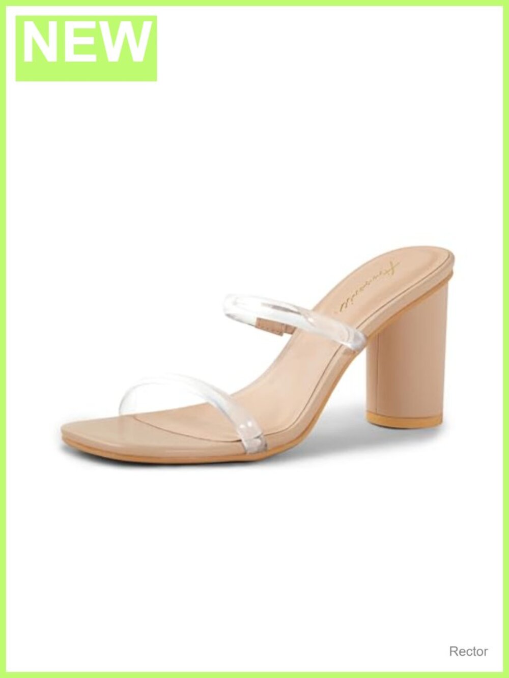 Arromic Square Open Toe Strappy Chunky Heel Sandals for Women